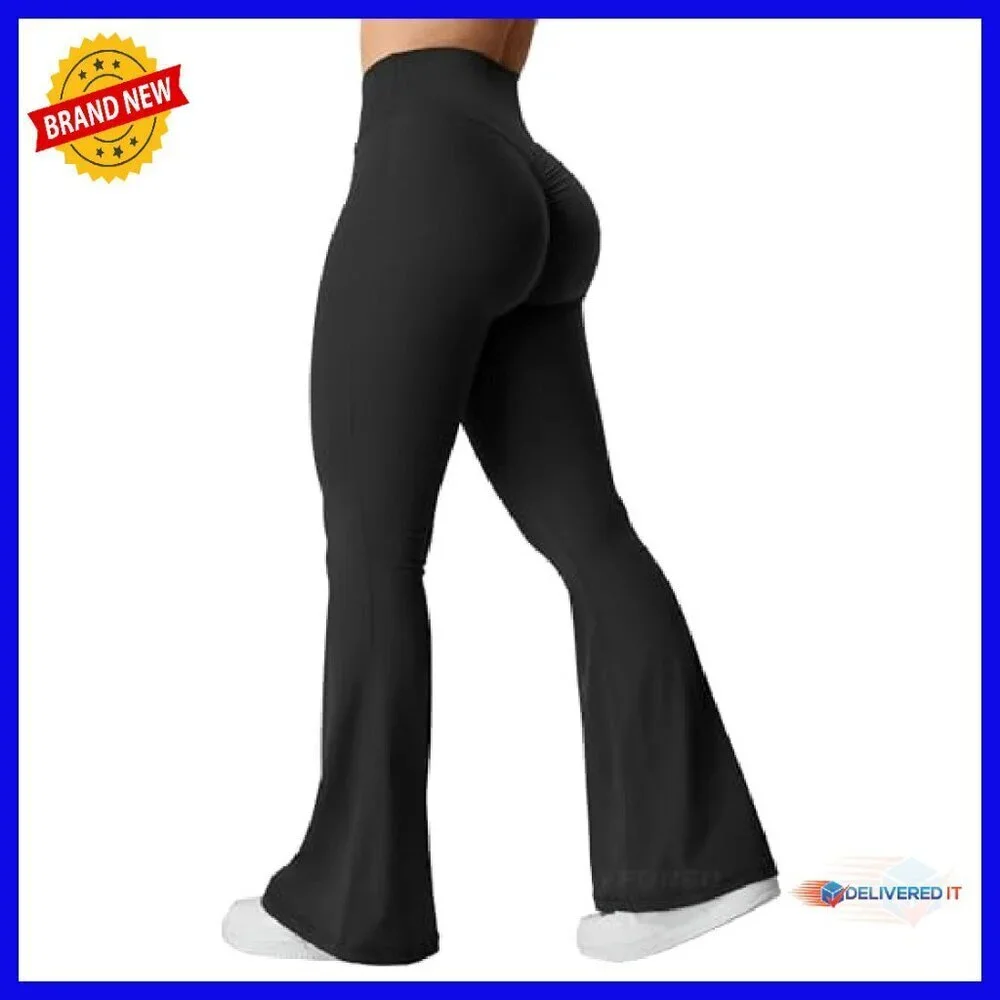 Flare Yoga Leggings Scrunch Butt Lift Squat Proof High Waist